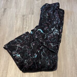 Burton Kids Black and Blue Electric Print Snow Pants